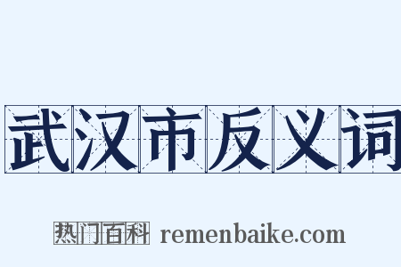 武汉市反义词是什么意思的图片